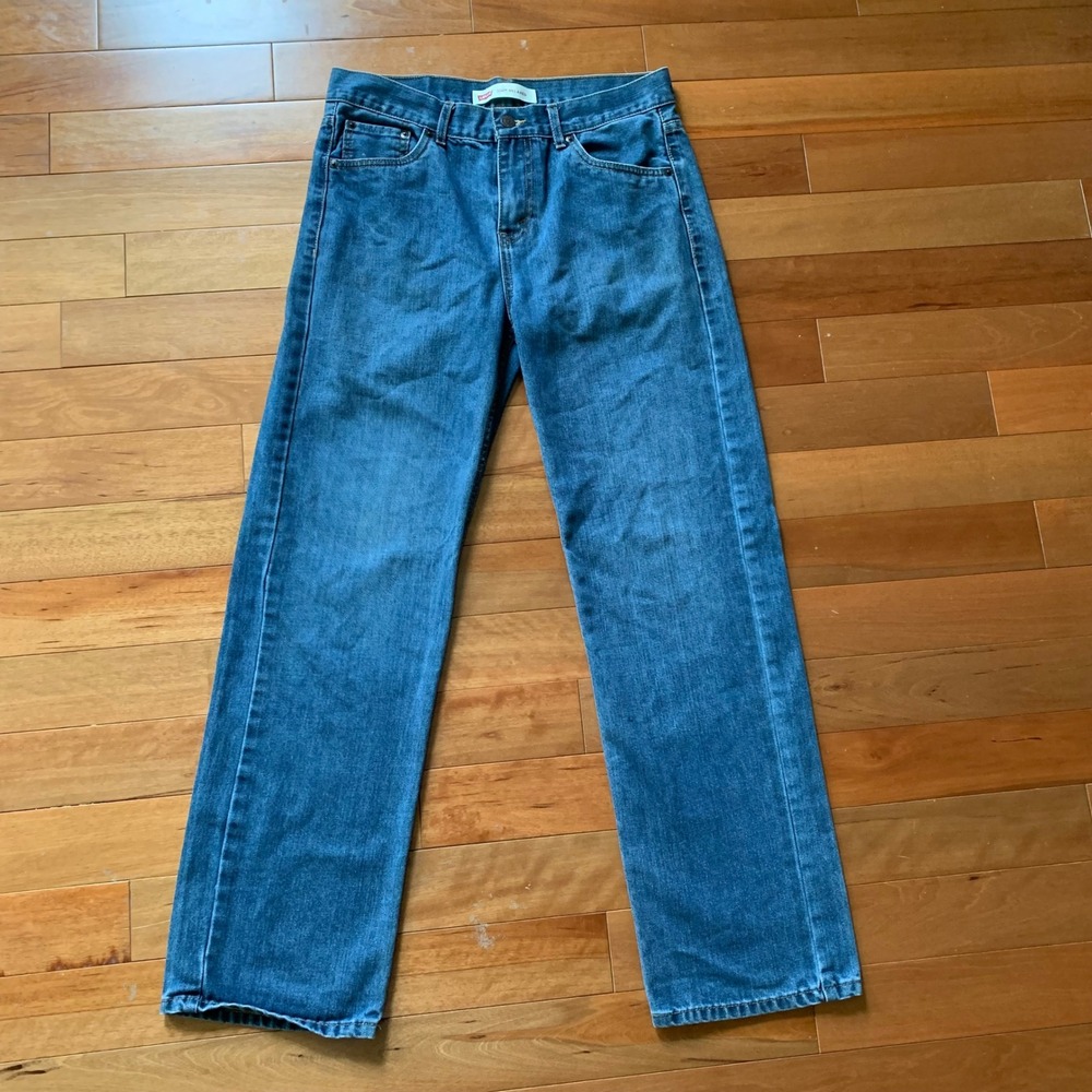 Levi's 550 Relaxed Fit Jeans Boys 20 Reg Blue Medium Wash Straight Leg W30 L30